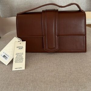 Kayla & Ava Miranda Crossbody Bag in Brown. New with tags.